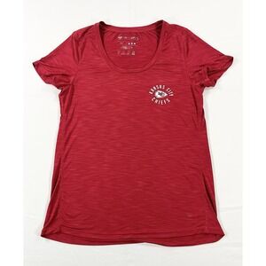 '47 Brand Kansas City Chiefs T-Shirt Women's Medium Red NFL Football Back Design